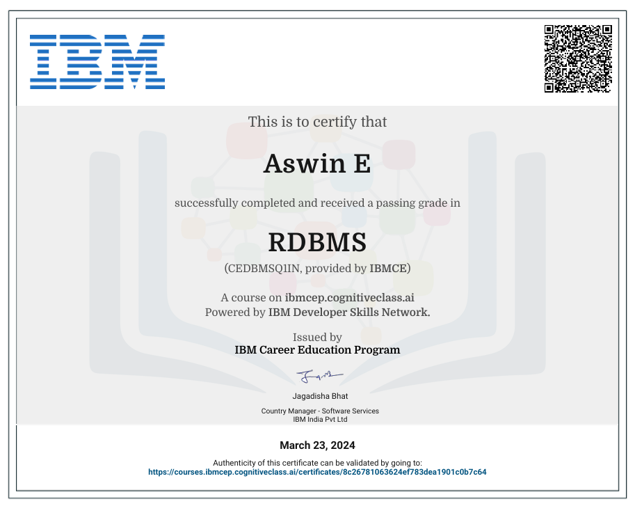 IBM Certification